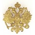 Кокарда офицеров и нижних чинов Русской Императорской армии в период правления Императора Александра II, Александра III и начальный период правления Николая II. Желтый прибор. 